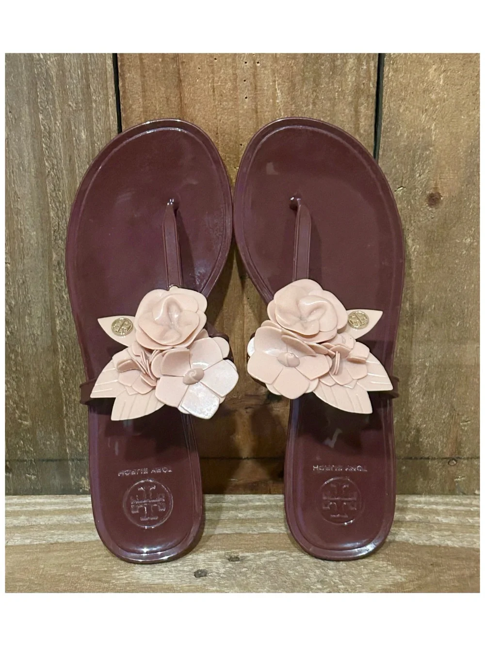 Tory Burch burgundy pink